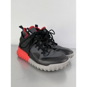 Adidas Tubular X J Basketball Shoes Mens 7 Black Scarlet High Top Sneakers Red